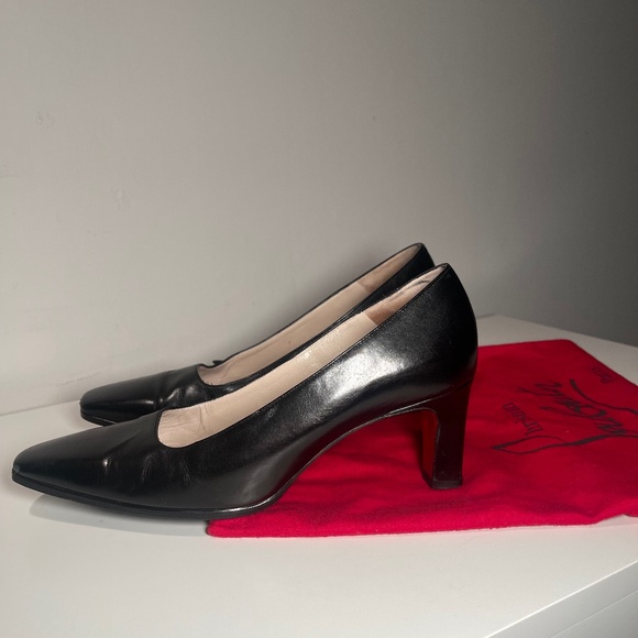 Christian Louboutin Square Toe Block Heel - Picture 1 of 4